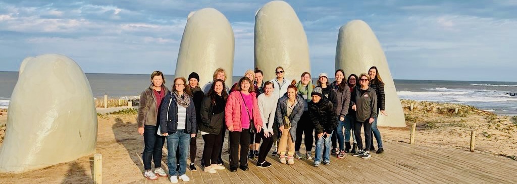 Spanish students in Punta del Este Uruguay