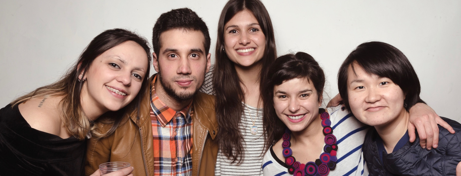 Group of Spanish language students in Montevideo Uruguay