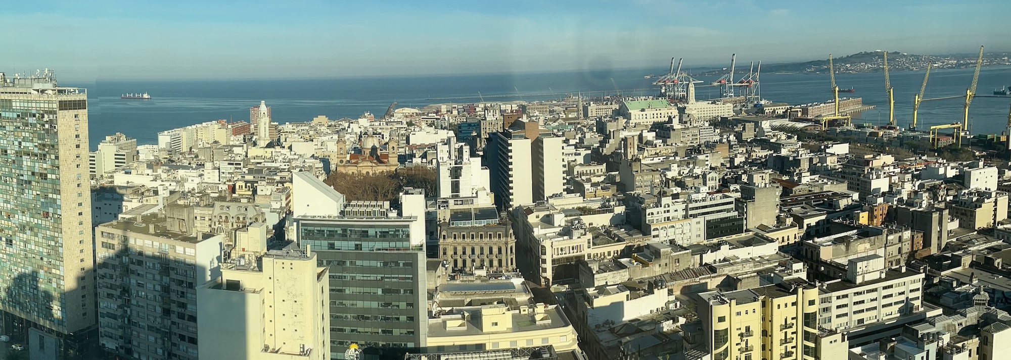 Montevideo panorama view in the old city